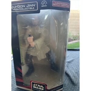 Star Wars Qui-Gon Jinn Episode I Applause Mega Collectible Light Up 13"H